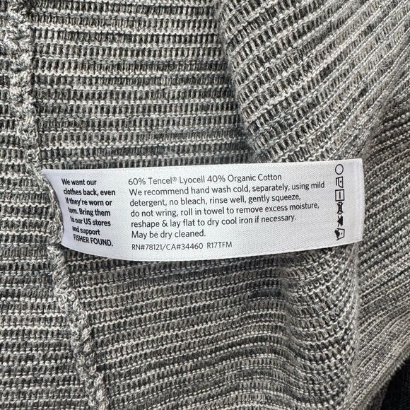 Eileen Fisher Maple Oat Tencel Organic Cotton Notch Collar Cardigan  Size M - Picture 5 of 12